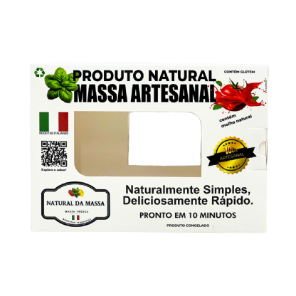 Embalagem Para Refrigeração de Massas (17,5 x 4,5 x 12,5 cm) Personalizada