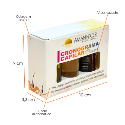Embalagem para Kit de Ampola (10 x 3,3 x 7 cm) Personalizada