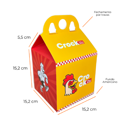 Embalagem Maleta Combo (15,2 x 15,5 x 15,2 cm) Personalizada