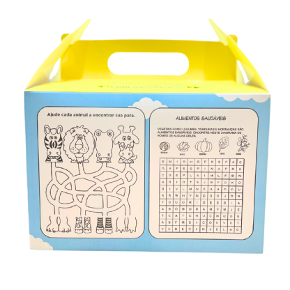 Embalagem Maleta Kit Lanche Delivery (20 x 11 x 13,5 cm) Personalizada