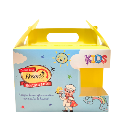 Embalagem Maleta Kit Lanche Delivery (20 x 11 x 13,5 cm) Personalizada
