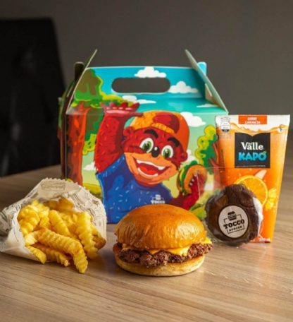 Embalagem Maleta Kit Lanche Delivery (20 x 11 x 13,5 cm) Personalizada