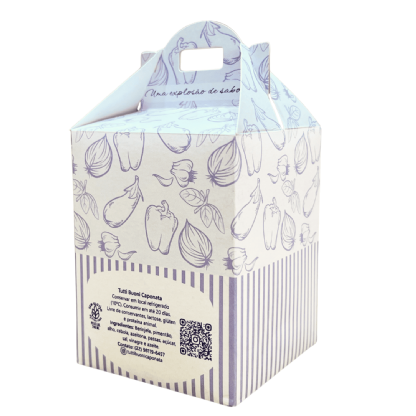 Embalagem Maleta para Compotas (7 x 6,5 x 10,5 cm) Personalizada