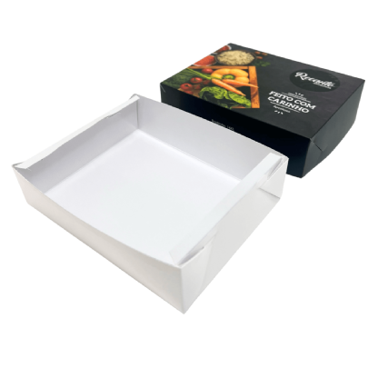 Embalagem para Marmita Executiva M (18 x 12 x 5 cm) Personalizada
