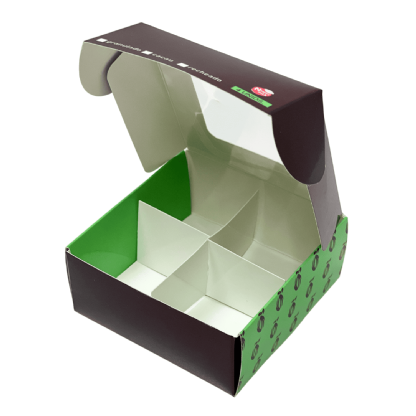 Embalagem Multiuso Para Doces C/ Visor Vazado (9 x 9 x 4 cm) Personalizado