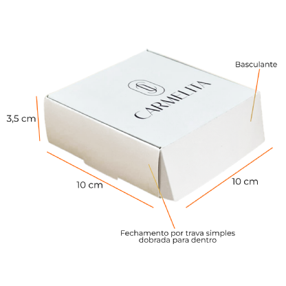 Embalagem Multiuso para Semi Joias (10 x 10 x 3,5 cm) Personalizada