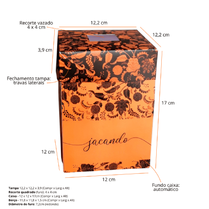 Embalagem Ovo de Páscoa (12 x 12 x 17 cm) Personalizada