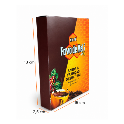 Embalagem Par Café (15 x 2 x 18 cm) Personalizada