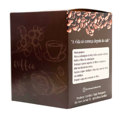 Embalagem para Cafe (10 x 10 x 12 cm ) Personalizada
