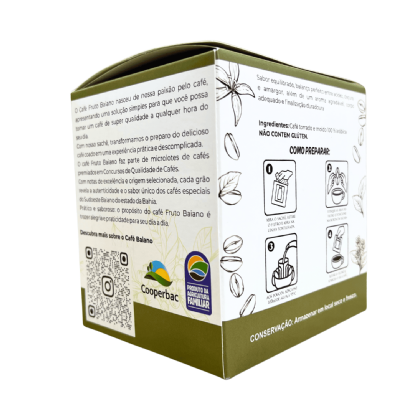 Embalagem para Cafe Drip Coffee (10 x 11,5 x 12 cm) Personalizada