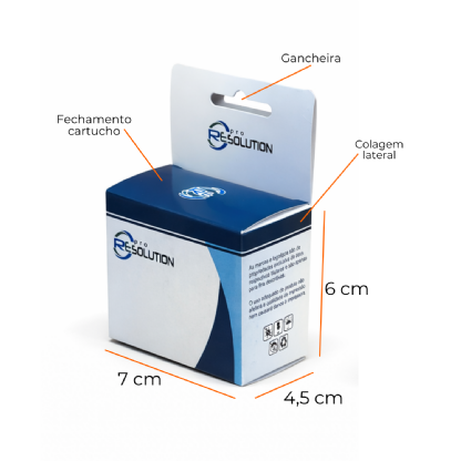 Embalagem para Cartucho (7 x 4,5 x 6 cm) Personalizada