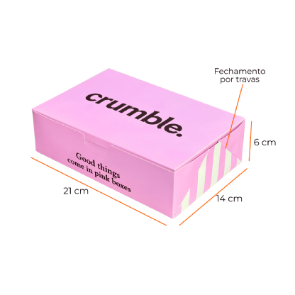 Embalagem para Cookie (21 x 14 x 6 cm) Personalizada