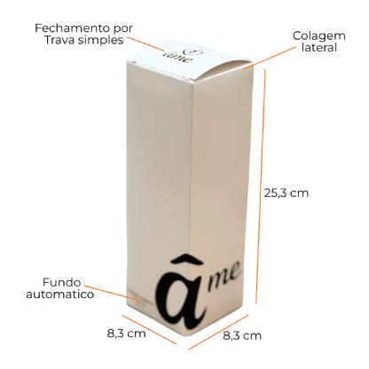 Embalagem para Difusor (8,3 x 8,3 x 25,3 cm) Personalizada