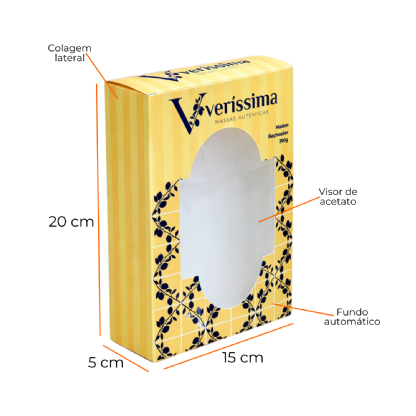 Embalagem para Refrigeração c/ Visor Vazado (15 x 5 x 20 cm) Personalizado