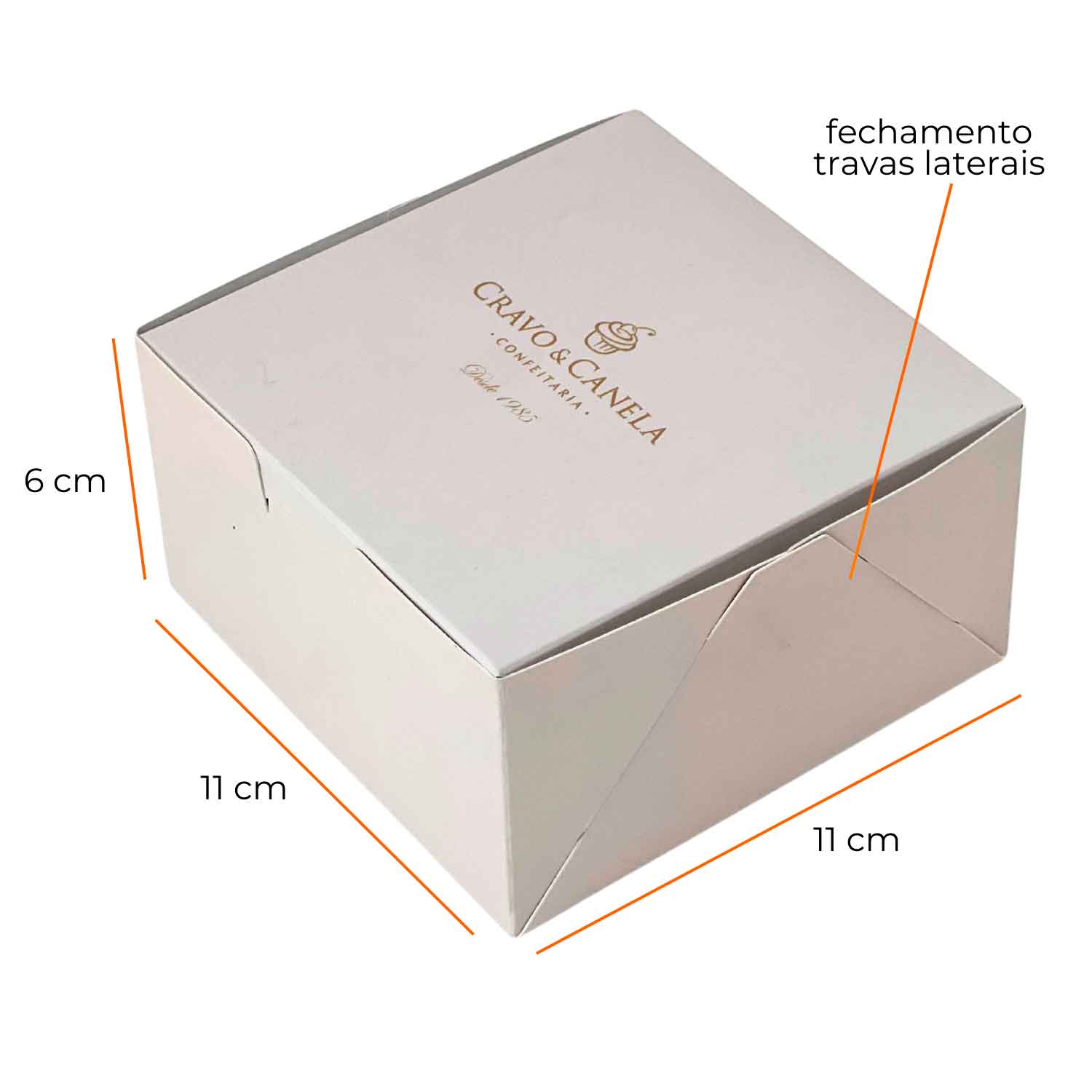 Embalagem Multiuso para Doces (11 x 11 x 6 cm) Personalizada