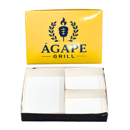 Embalagem para Marmita Executiva Premium (26 x 18 x 5 cm) Personalizada