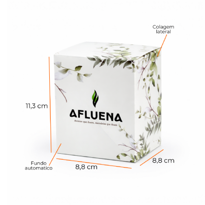 Embalagem para Vela (8,8 x 8,8 x 11,3 cm) Personalizada
