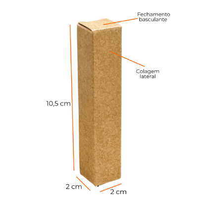 Embalagem para Perfume (2 x 2 x 10,5 cm) - Sem Impressão