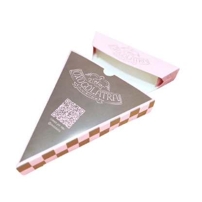 Embalagem Pizza Fatia Gaveta Delivery Triangular (17,5 x 3,5 x 20 cm) Personalizada