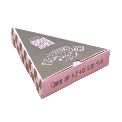 Embalagem Pizza Fatia Gaveta Delivery Triangular (17,5 x 3,5 x 20 cm) Personalizada