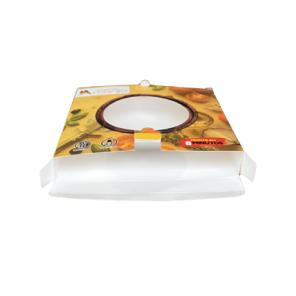 Embalagem para Pizza Refrigerada (17 x 2,5 x 17 cm) Personalizada
