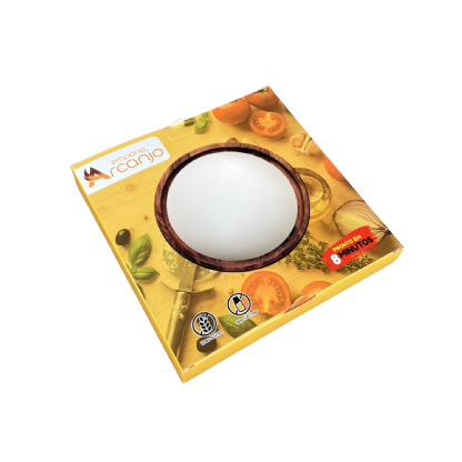 Embalagem para Pizza Refrigerada (17 x 2,5 x 17 cm) Personalizada