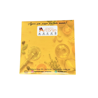 Embalagem para Pizza Refrigerada (17 x 2,5 x 17 cm) Personalizada