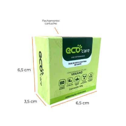 Embalagem para Shampoo em Barra (6,5 x 3,5 x 6,5 cm) Personalizada