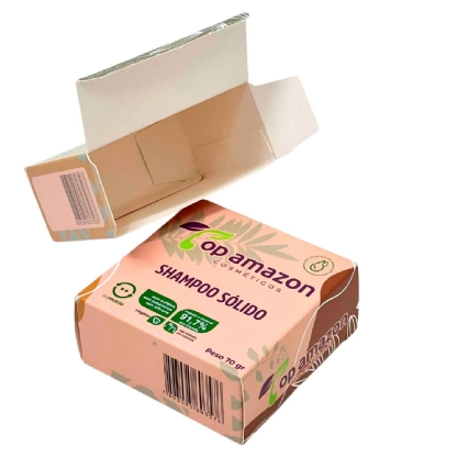 Embalagem para Shampoo em Barra (8 x 3,6 x 8 cm) Personalizada