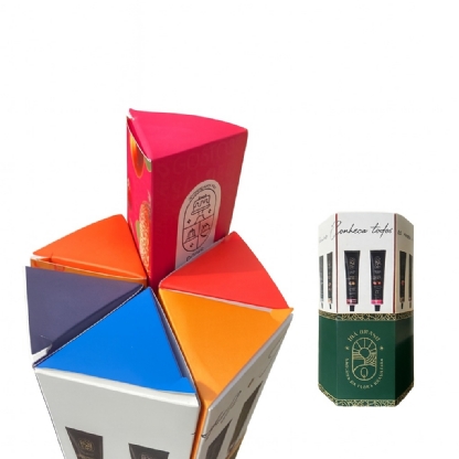Kit de Embalagens para Compotas com Cinta Hexagonal (11,8 x 10,4 x 21 cm) Personalizado