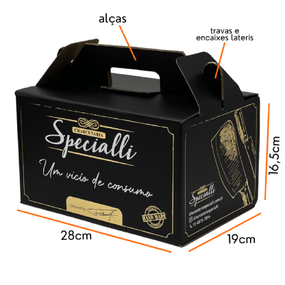 Embalagem Maleta Multiuso Empastada (28 x 19 x 21,5 cm) Personalizada