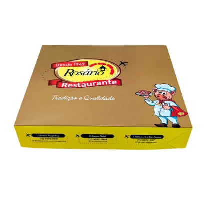 Embalagem para Marmita Executiva GG (26 x 23 x 5 cm) Personalizada