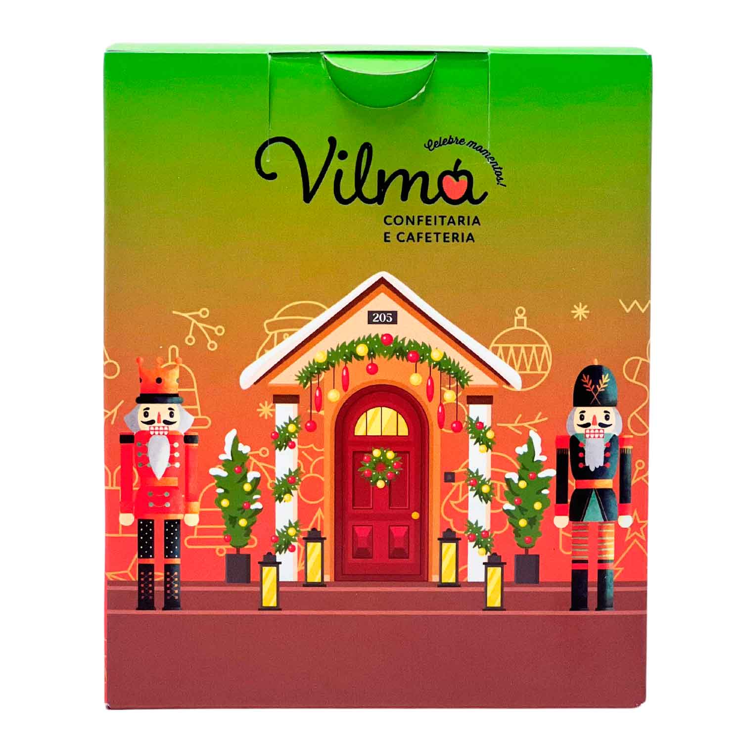 Embalagem para Mini Panetone (10 x 10 x 12 cm) Personalizada