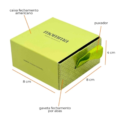 Embalagem Gaveta Multiuso (8 x 8 x 4 cm) Personalizada