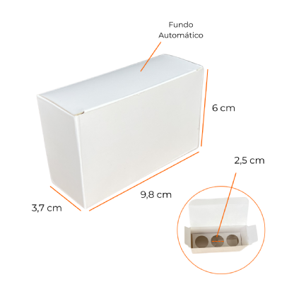 Embalagem para 3 Ampolas (9,8 x 3,7 x 6 cm) Personalizada