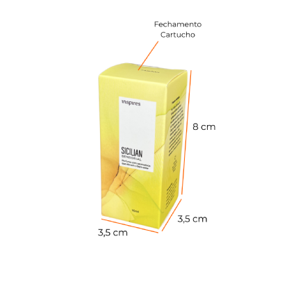 Embalagem para Cosmético (3,5 x 3,5 x 8 cm) Personalizada