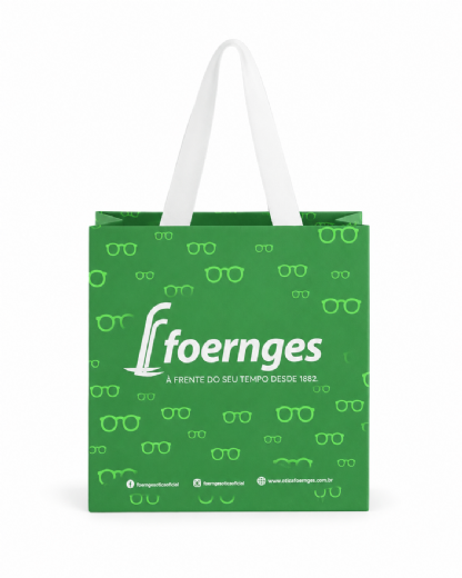 Sacola de Papel Premium P2 (25 x 10 x 24 cm) Personalizada