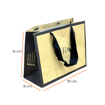 Sacola Offset 180g (19 x 8 x 15 cm) Personalizada