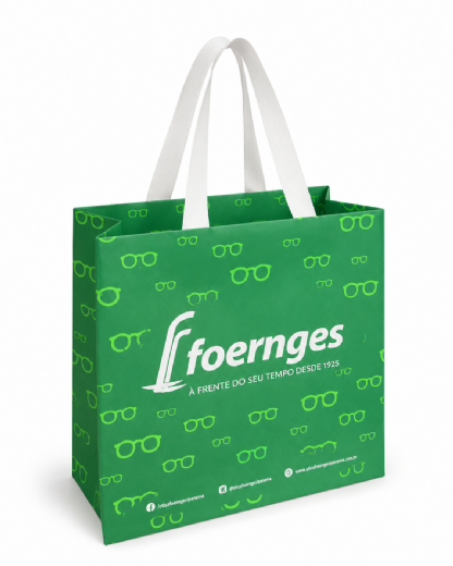 Sacola de Papel Premium P2 (25 x 10 x 24 cm) Personalizada