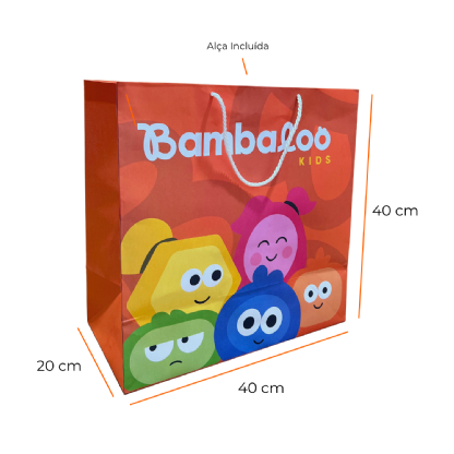 Sacola Offset 180grs (40 x 20 x 40 cm) Personalizada