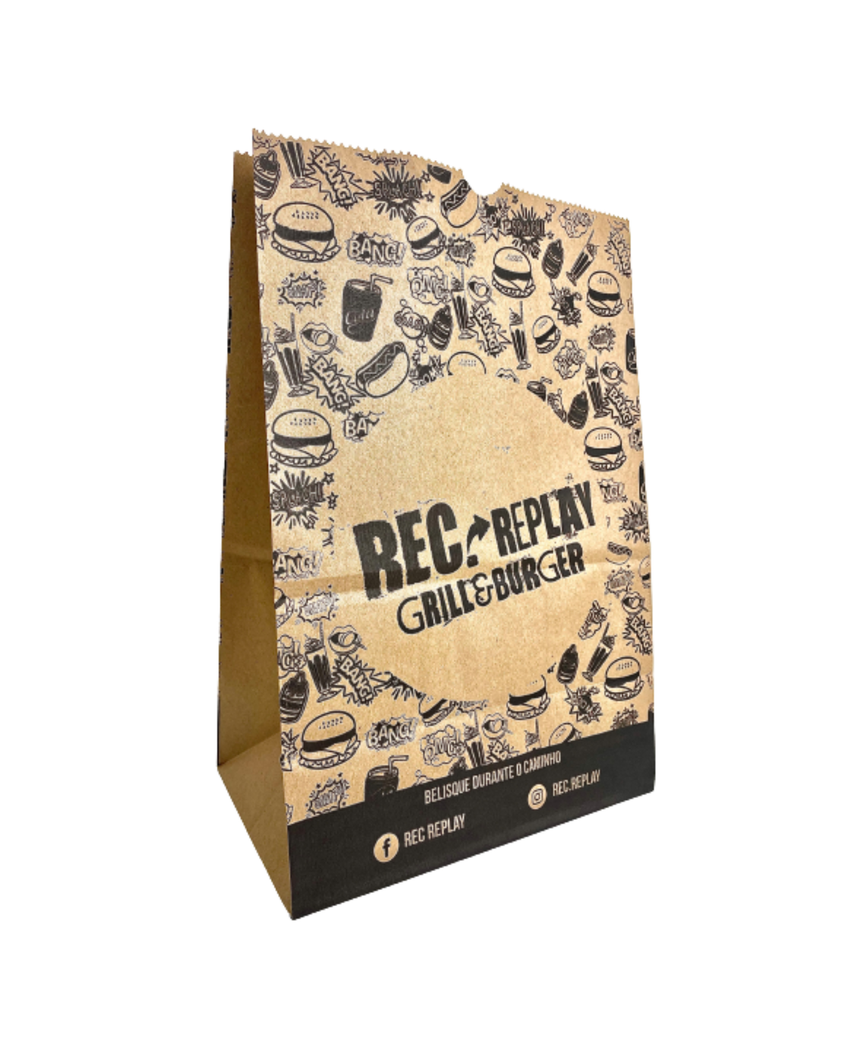 Saco Kraft 80 gr Personalizado - 2 mil