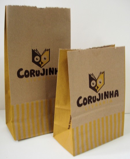 Saco Kraft 80g  Personalizado - 5 mil