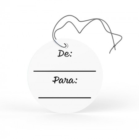 Tag Redonda (6 x 6 cm) 100 - Unidades
