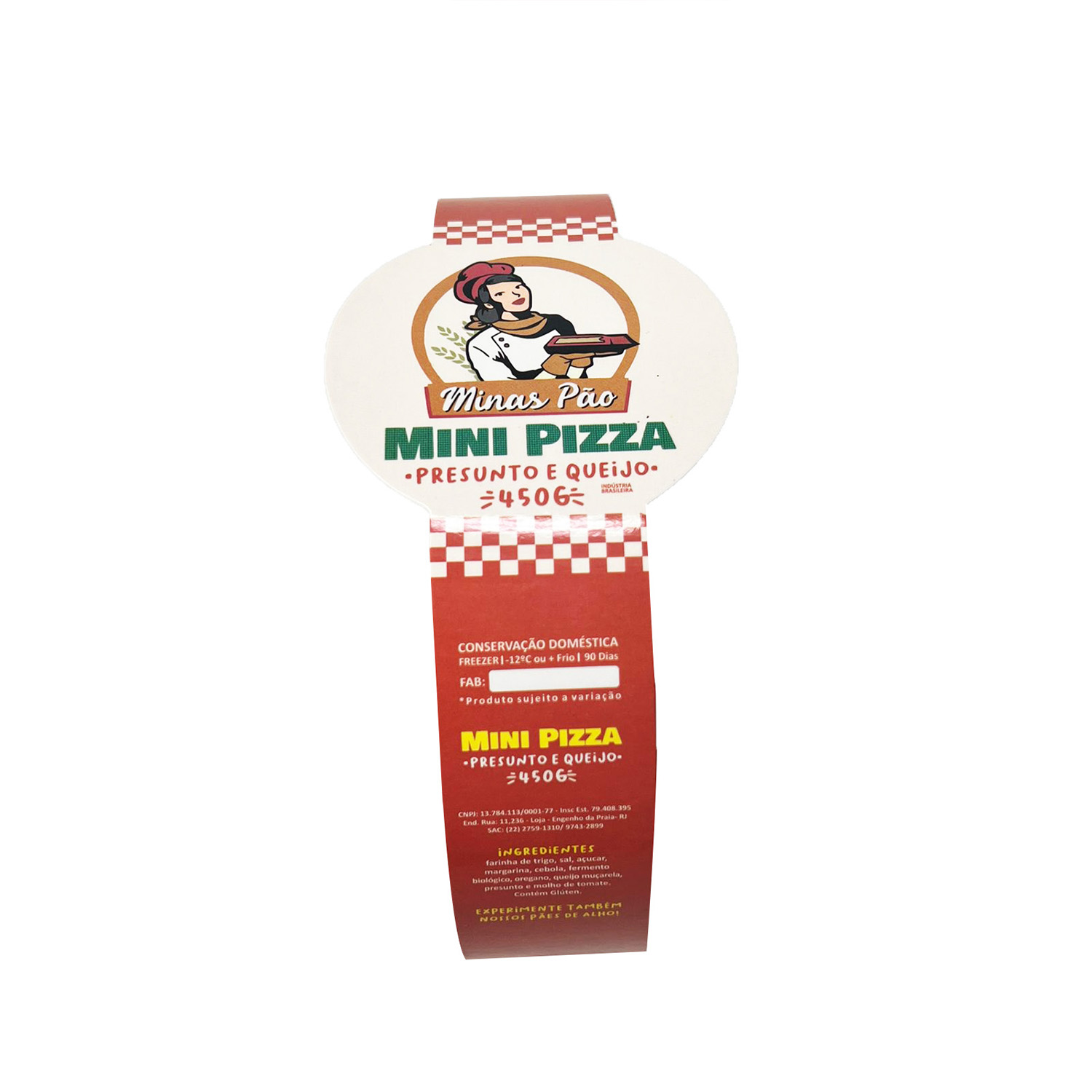 Cinta Para Caixa de Mini Pizza (50 x 7 cm) Personalizada
