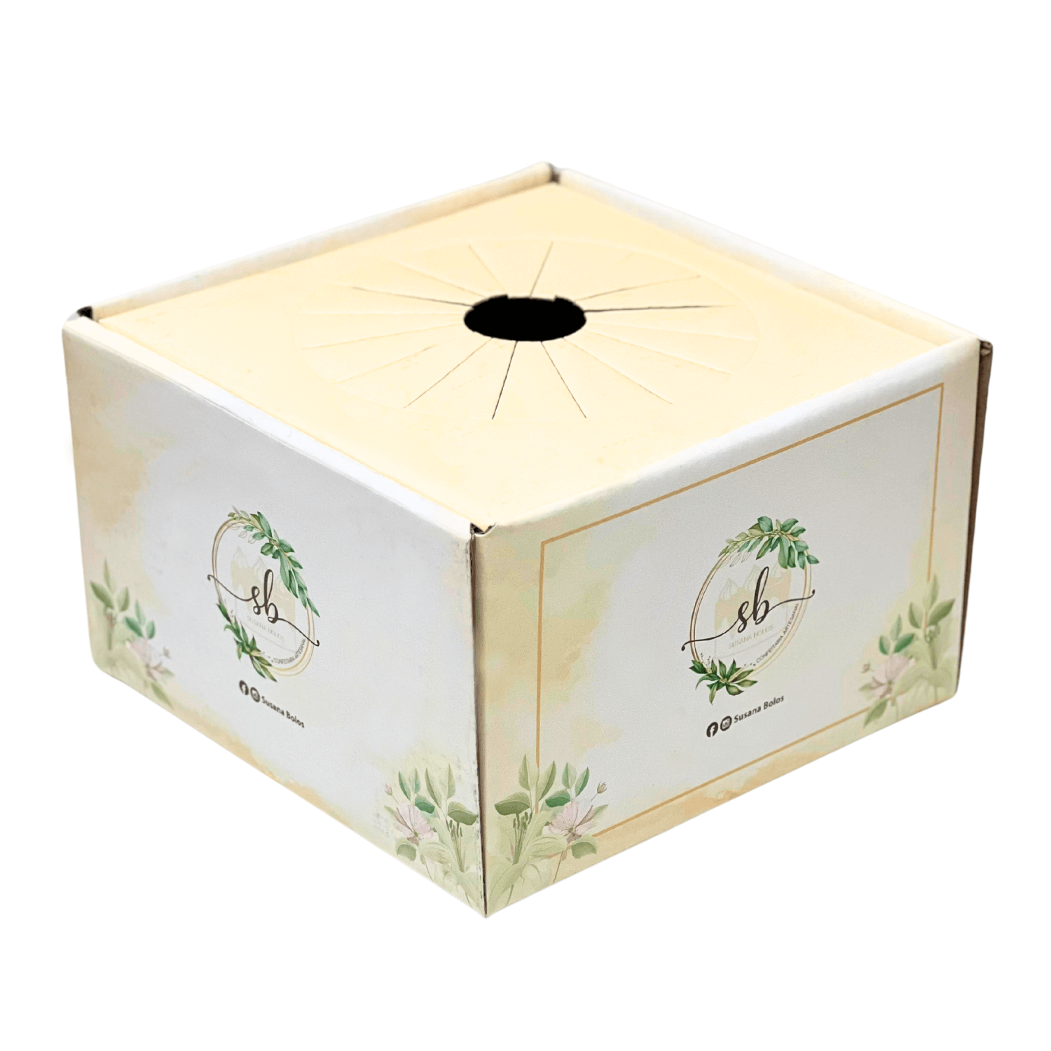 Suporte c/ Berço p/ Taça Sobremesa (16 x 16 x 10 cm) Personalizada