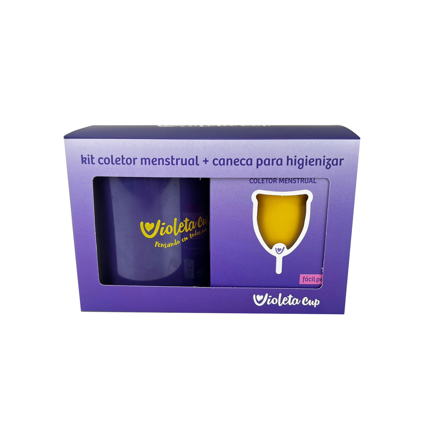 Embalagem pata Kit Coletor Mentrual (16,5 x 9 x 10,5 cm) Personalizada