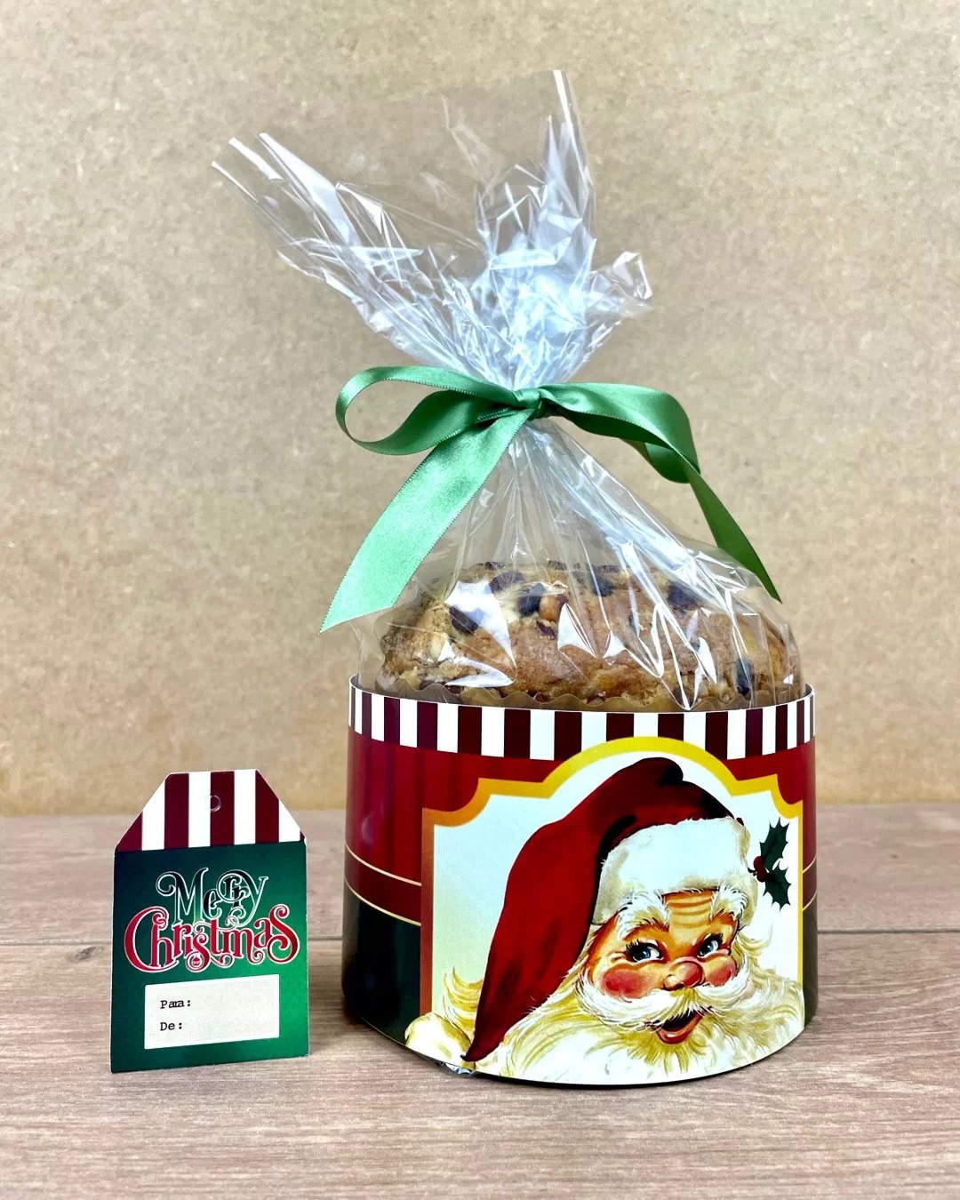 Cinta e Tag para Panetone 500gr (50 x 8cm) Personalizada