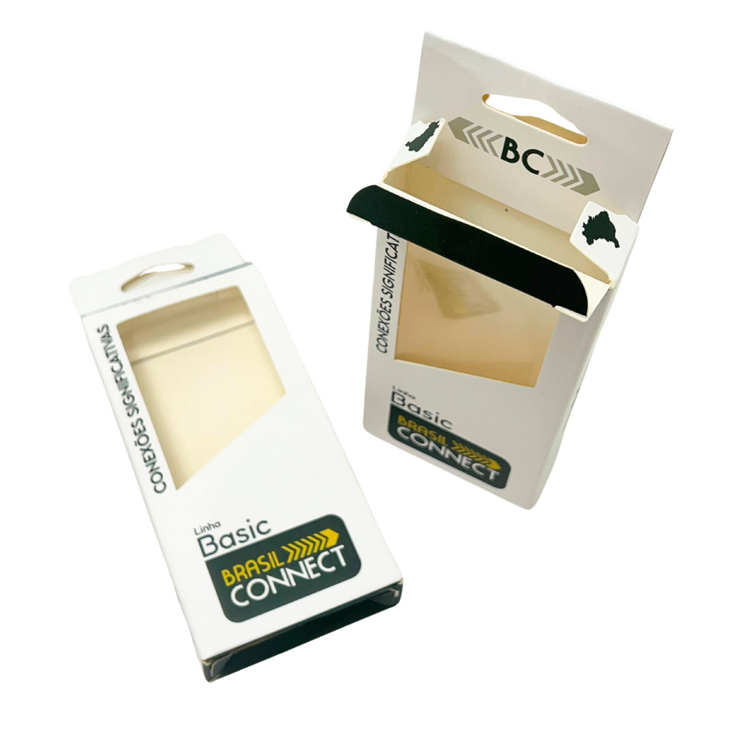 Embalagem Para carregador c/ Visor Vazado (6 x 2 x 12 cm) Personalizada