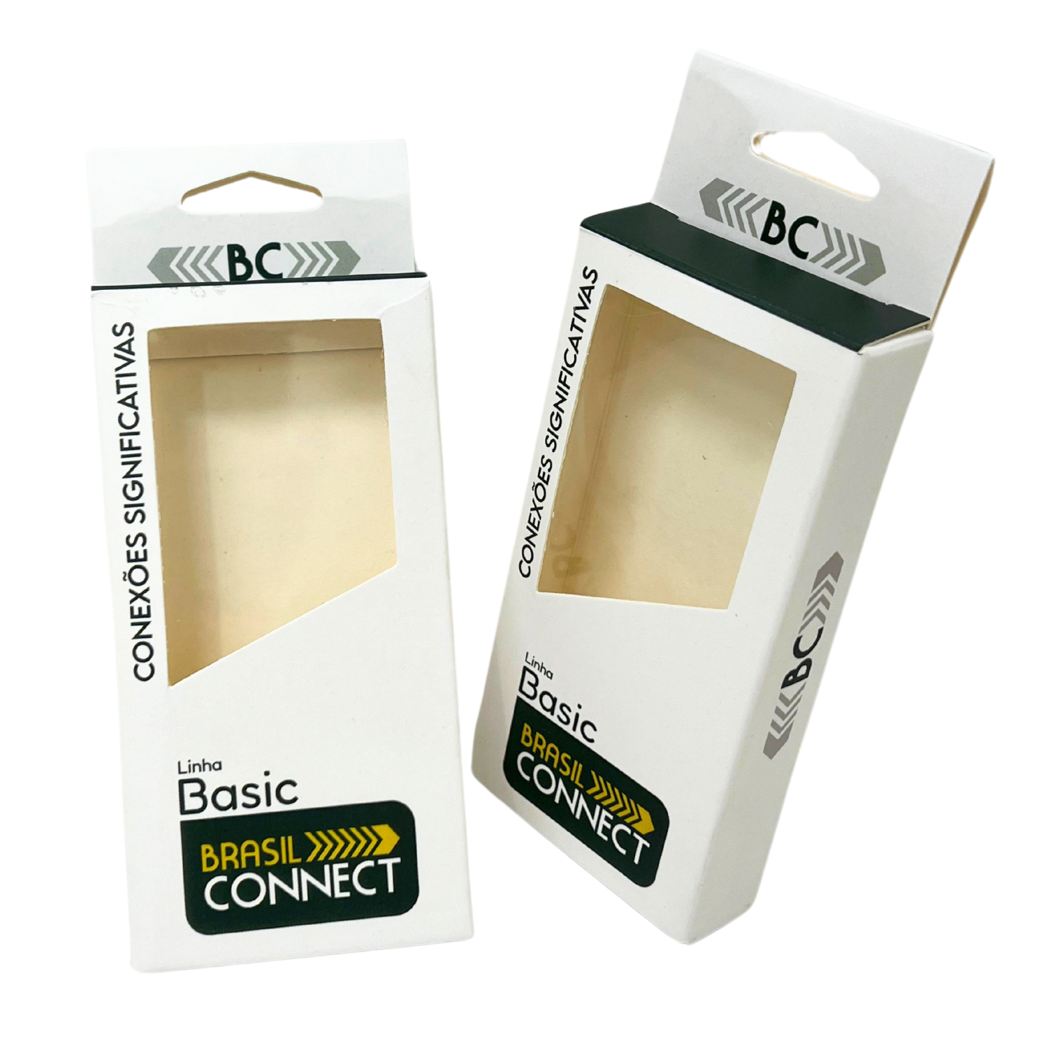 Embalagem Para carregador c/ Visor Vazado (6 x 2 x 12 cm) Personalizada