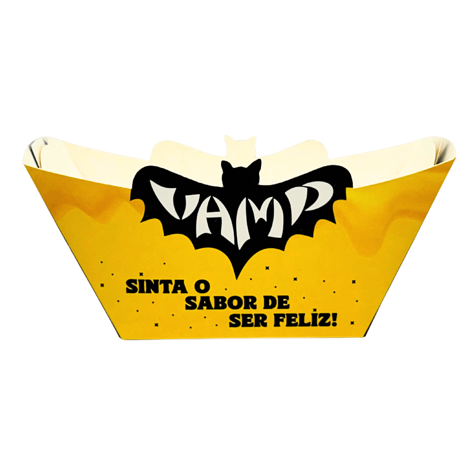 Embalagem Canoa p/ porções (10 x 8 x 8 cm) Personalizada